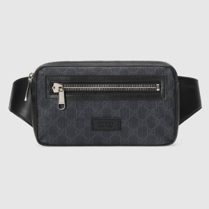 Gucci Belt Bag in Black GG Supreme Canvas