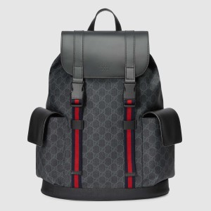 Gucci Backpack in Black GG Supreme Canvas