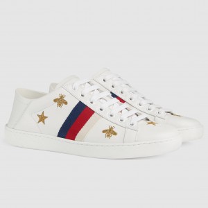 Gucci Women's Ace Slip-on Sneakers with Bees & Stars