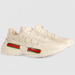 Gucci Men's Rhyton Sneakers with Gucci Logo
