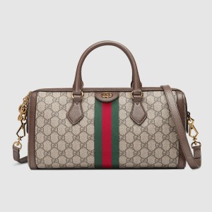 Gucci Ophidia Medium Top Handle Bag in GG Supreme Canvas
