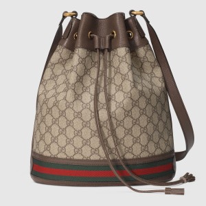 Gucci Ophidia GG Bucket Bag in Supreme Canvas