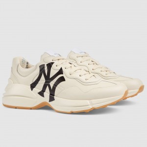 Gucci Men's Rhyton Sneakers with NY Yankees™ Print