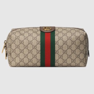 Gucci Savoy Medium GG Toiletry Case in Beige GG Supreme