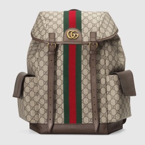 Gucci Ophidia GG Medium Backpack in Beige Supreme Canvas