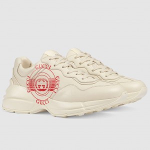 Gucci Women's Rhyton Sneakers with Disk Print