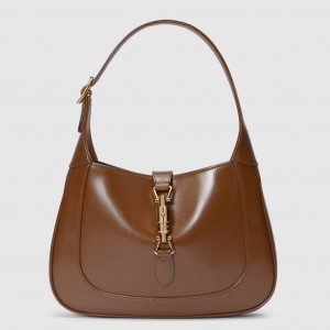 Gucci Jackie 1961 Small Hobo Bag in Brown Leather