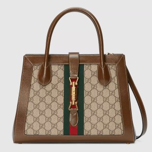 Gucci Jackie 1961 Medium Tote Bag in GG Supreme Canvas