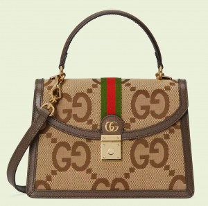 Gucci Ophidia GG Small Top Handle Bag in GG Jumbo GG Canvas