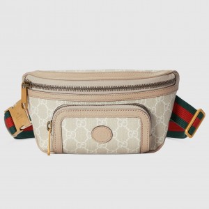 Gucci Belt Bag in White GG Supreme with Interlocking G