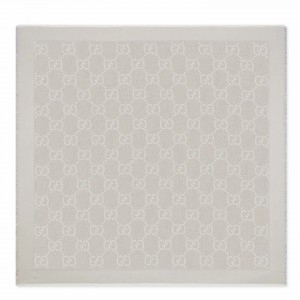 Gucci Shawl in Grey GG Lame Jacquard