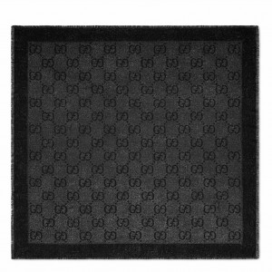 Gucci Shawl in Black GG Lame Jacquard