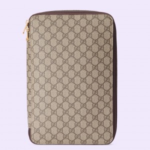 Gucci Large Packing Cube in Beige Supreme Canvas