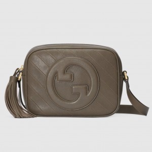 Gucci Blondie Small Camera Bag in Taupe Calf Leather