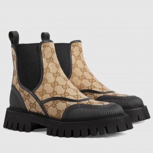 Gucci Ankle Boots in Original GG Canvas