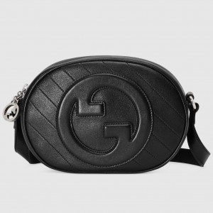 Gucci Blondie Mini Shoulder Bag in Black Calfskin