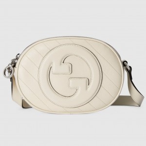 Gucci Blondie Mini Shoulder Bag in White Calfskin