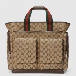 Gucci Medium Diaper Bag in Original GG Canvas