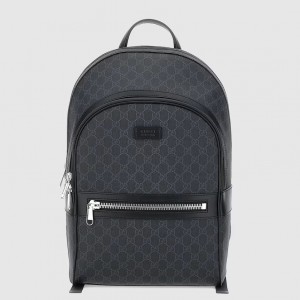 Gucci Men's Backpack in Black GG Supreme Canvas