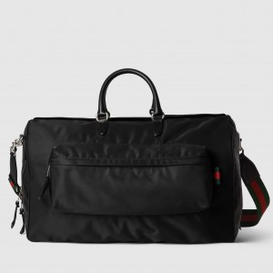 Gucci Large Duffle Bag in Black Nylon