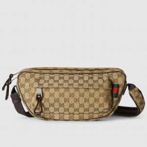 Gucci Small GG Crossbody Bag in Beige Original GG Canvas