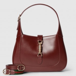 Gucci Jackie 1961 Small Shoulder Bag in Red Calfskin