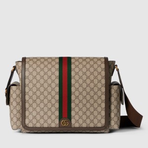 Gucci Large GG Diaper Bag in GG Supreme Canvas