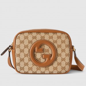 Gucci Blondie Mini Camera Bag in Original GG Canvas