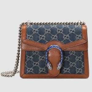 Gucci Dionysus Mini Shoulder Bag in GG Washed Denim