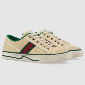 Gucci Women's Tennis 1977 Sneakers in Cotton with Web
