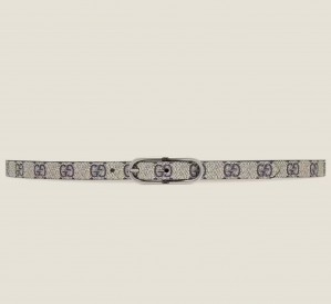 Gucci Jackie 1961 Thin Belt 20MM in GG Supreme Canvas