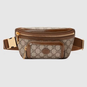 Gucci Belt Bag in Beige GG Supreme with Interlocking G