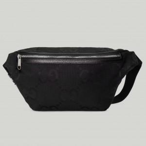Gucci Belt Bag In Black Jumbo GG Canvas