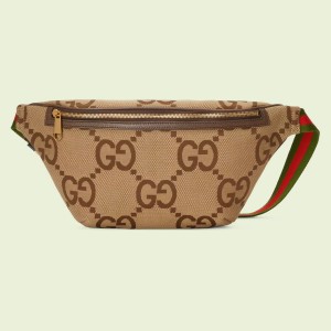 Gucci Belt Bag In Brown Jumbo GG Canvas
