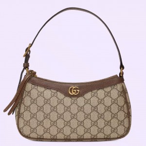 Gucci Ophidia GG Small Handbag in Beige GG Supreme Canvas