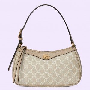 Gucci Ophidia GG Small Handbag in White GG Supreme Canvas
