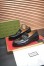 Gucci Men's Loafers in Black Leather with Interlocking G