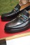 Gucci Men's Loafers in Black Leather with Interlocking G