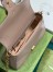 Gucci GG Marmont Small Top Handle Bag in Nude Chevron Calfskin