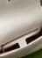 Gucci GG Marmont Small Top Handle Bag in White Chevron Calfskin