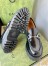 Gucci Women's Horsebit Loafers in Noir Leather with Lug Sole