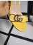 Gucci Marmont Sandals 75mm in Pastel Yellow Leather