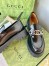 Gucci Women's Lug Sole Horsebit Loafers in Black Leather