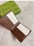 Gucci Bi-fold Wallet in Beige Supreme Canvas with Brown Interior