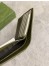 Gucci Bi-fold Wallet in Black Supreme Canvas with Green Interior