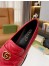 Gucci Women's GG Marmont Loafers In Red Matelasse Leather