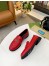 Gucci Women's GG Marmont Loafers In Red Matelasse Leather