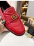 Gucci Women's GG Marmont Loafers In Red Matelasse Leather