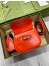 Gucci Bamboo 1947 Mini Top Handle Bag in Orange Leather