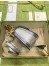 Gucci Bamboo 1947 Mini Top Handle Bag in Silver Metallic Leather